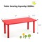 Kids Plastic Rectangular Play Table with Steel Pipe Suitable for Indoor or Outdoor Use